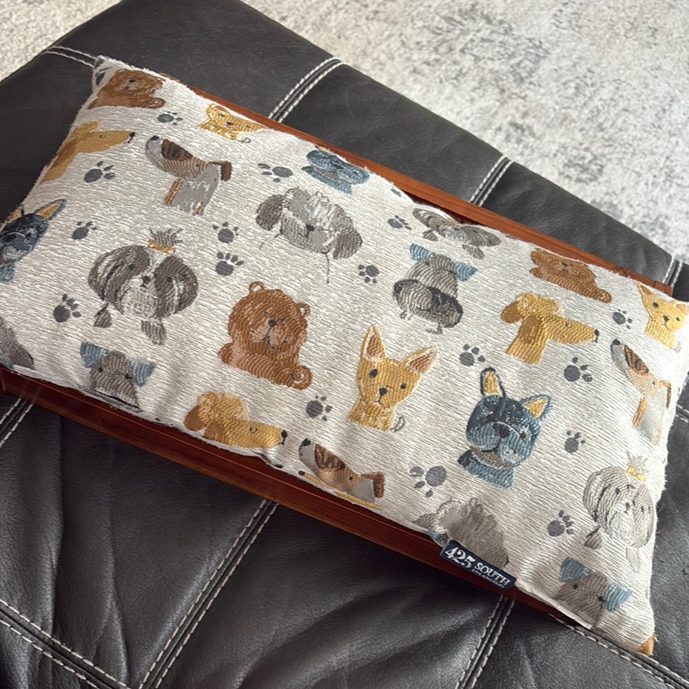 425 South Los Angeles Dog Patterned Pillow